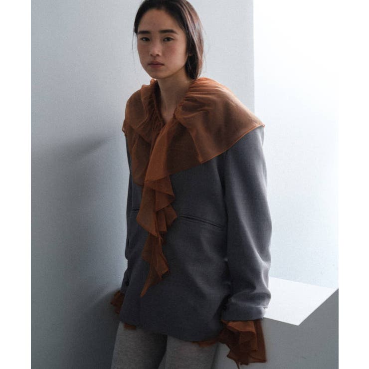 ORANGE | 【Pasterip】Frill collar & | PAL GROUP OUTLET