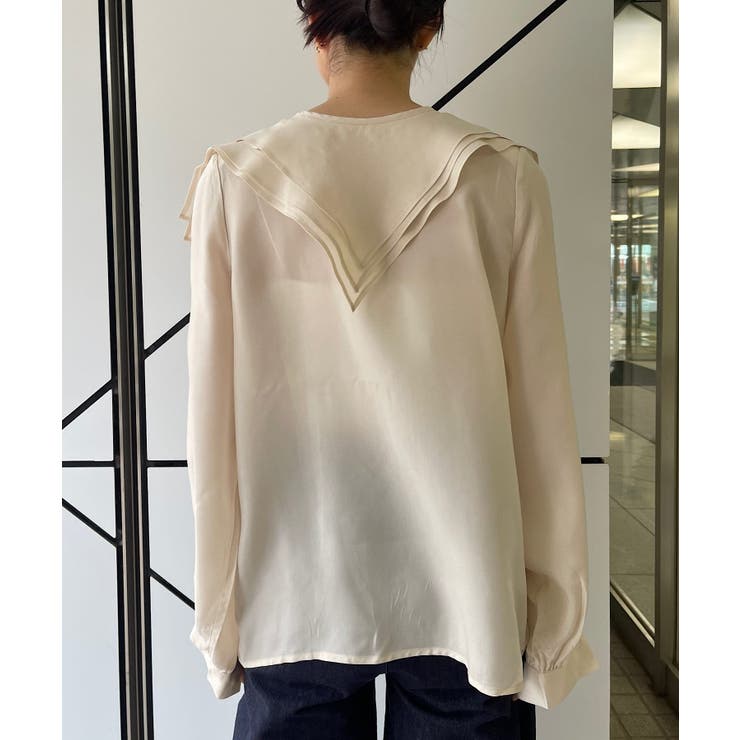 【Pasterip】Collared design blouse | PAL GROUP OUTLET | 詳細画像4 