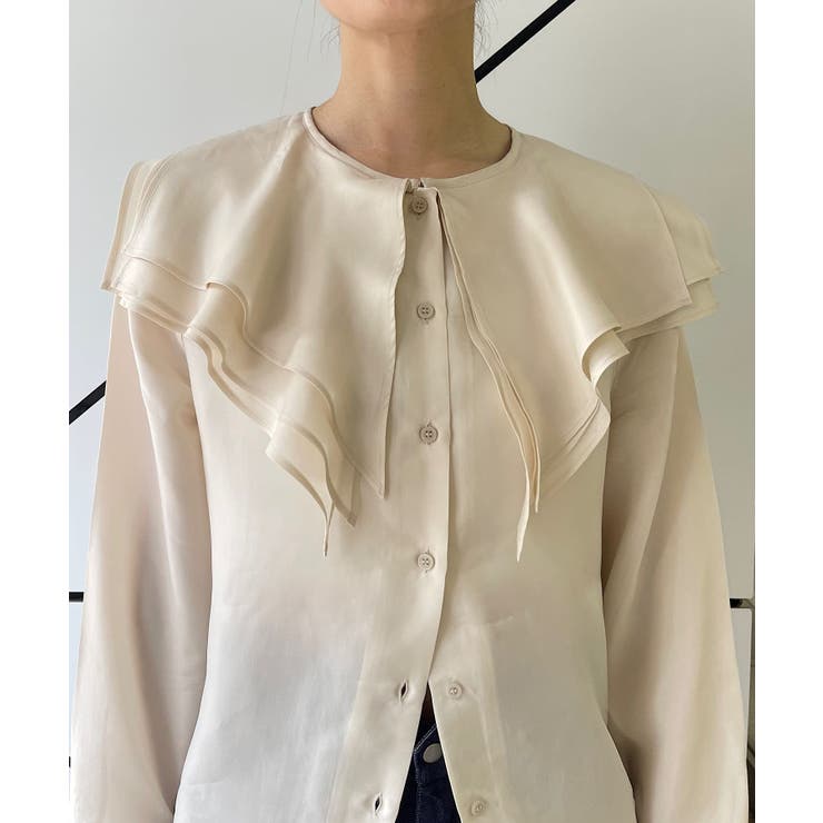 【Pasterip】Collared design blouse | PAL GROUP OUTLET | 詳細画像5 