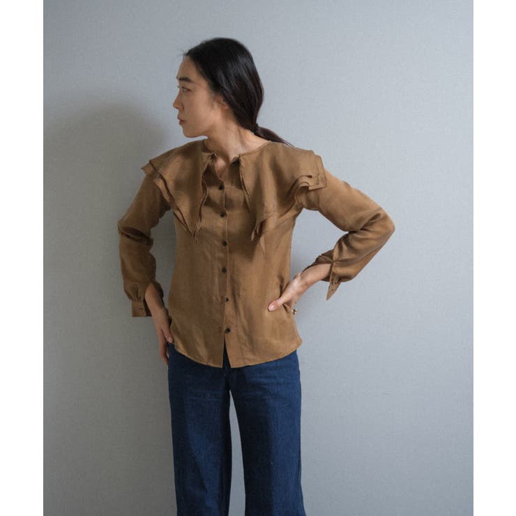 【Pasterip】Collared design blouse | PAL GROUP OUTLET | 詳細画像14 