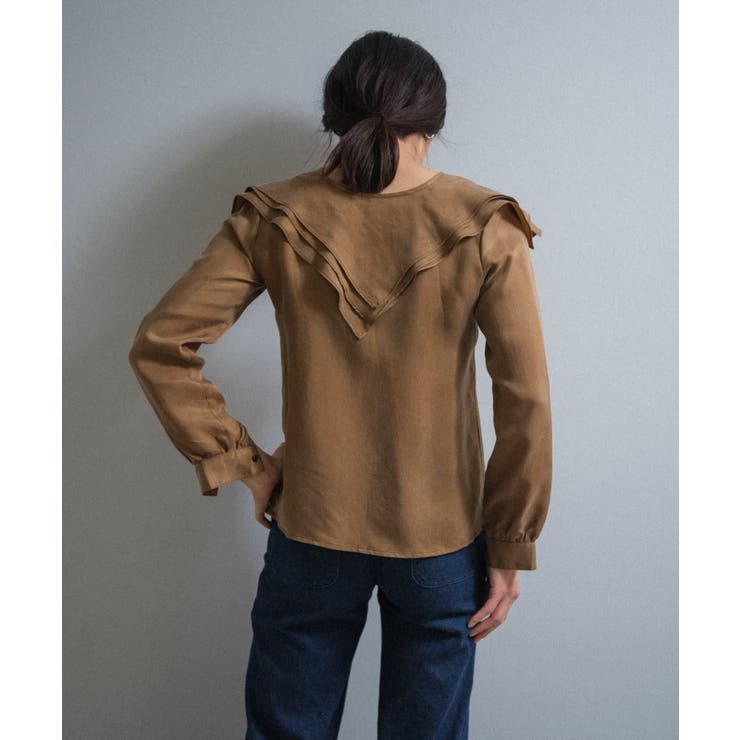 【Pasterip】Collared design blouse | PAL GROUP OUTLET | 詳細画像16 