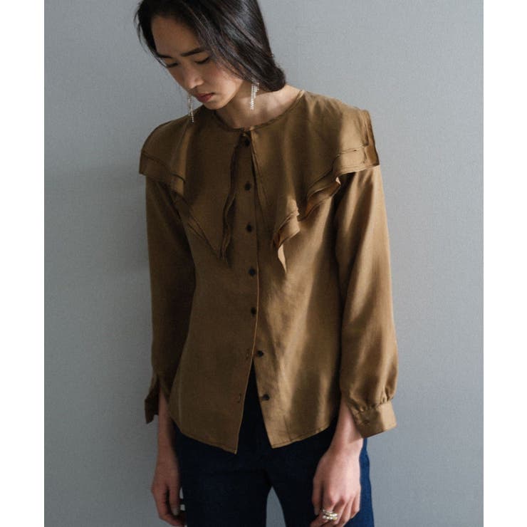 【Pasterip】Collared design blouse | PAL GROUP OUTLET | 詳細画像6 