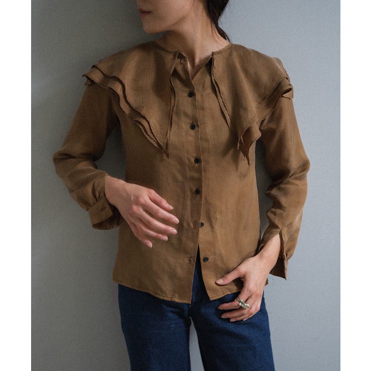 【Pasterip】Collared design blouse | PAL GROUP OUTLET | 詳細画像12 