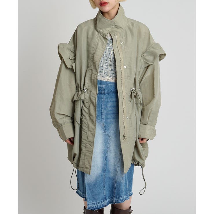 【w closet】フリルモッズコート | PAL GROUP OUTLET | 詳細画像2 