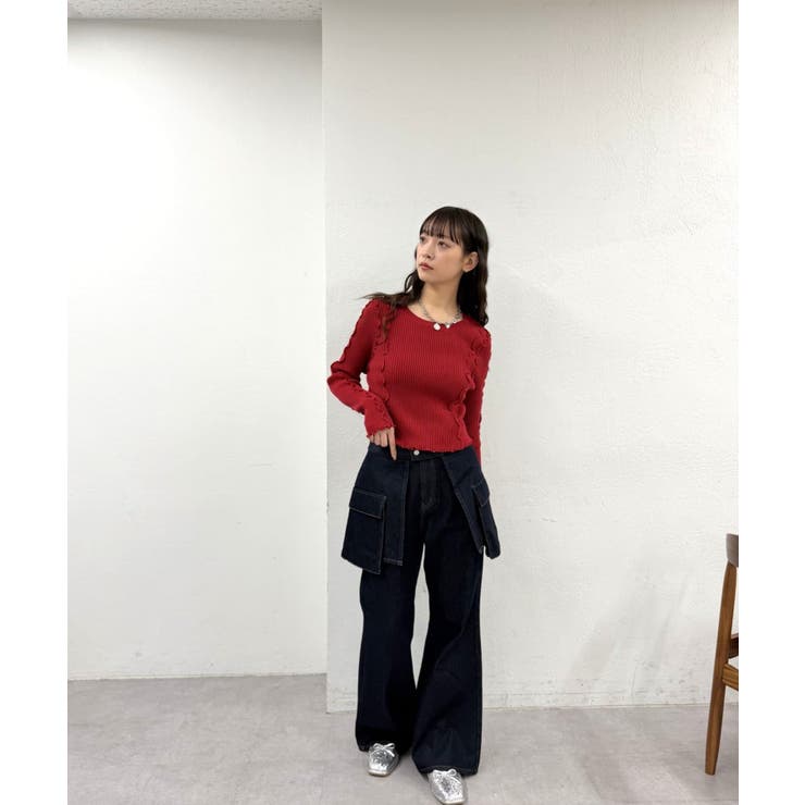 w closet】メローリブニット[品番：PALW0008203]｜PAL GROUP OUTLET