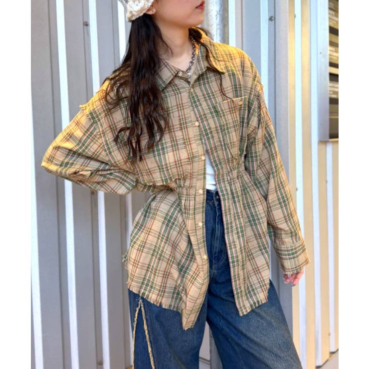 w closet】ネルチェックギャザーシャツ[品番：PALW0008202]｜PAL GROUP