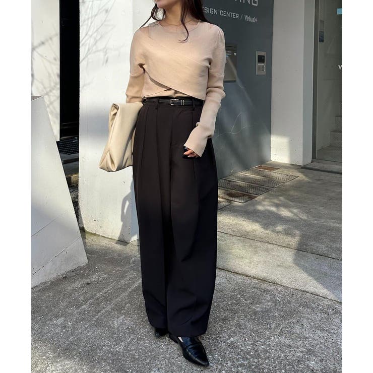 【CAPRICIEUX LE'MAGE】オフショルクロスレイヤードニット | PAL GROUP OUTLET | 詳細画像12 