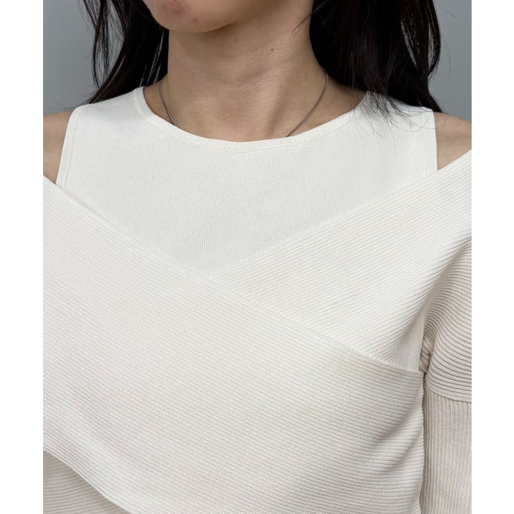 【CAPRICIEUX LE'MAGE】オフショルクロスレイヤードニット | PAL GROUP OUTLET | 詳細画像37 