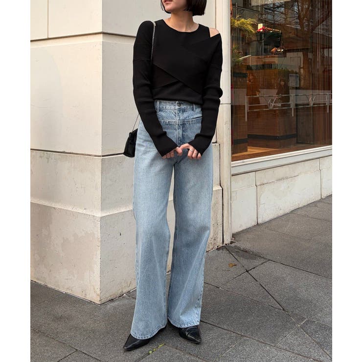 【CAPRICIEUX LE'MAGE】オフショルクロスレイヤードニット | PAL GROUP OUTLET | 詳細画像24 