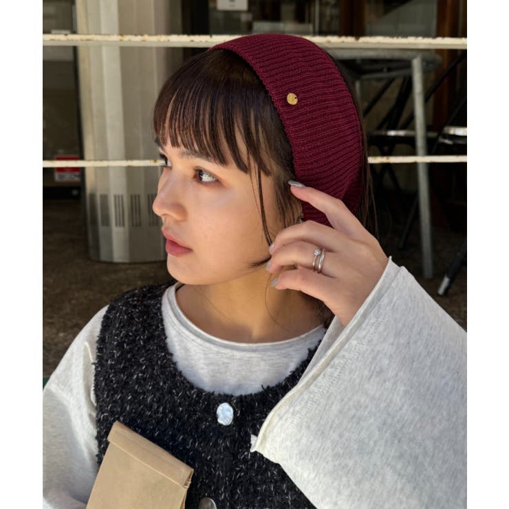 【CIAOPANIC TYPY】プレート付きリブヘアターバン | PAL GROUP OUTLET | 詳細画像6 