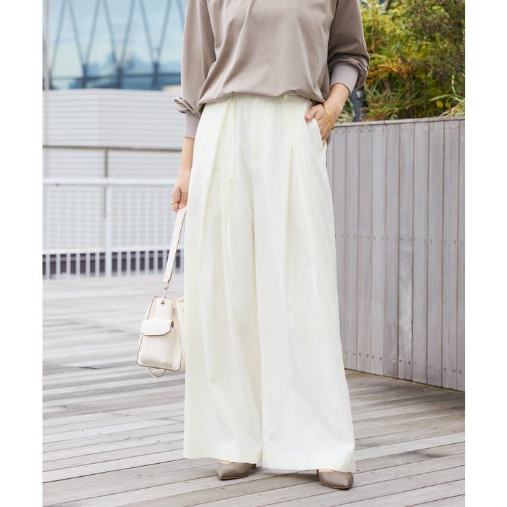 【RIVE DROITE】クロスタックワイドパンツ | PAL GROUP OUTLET | 詳細画像1 