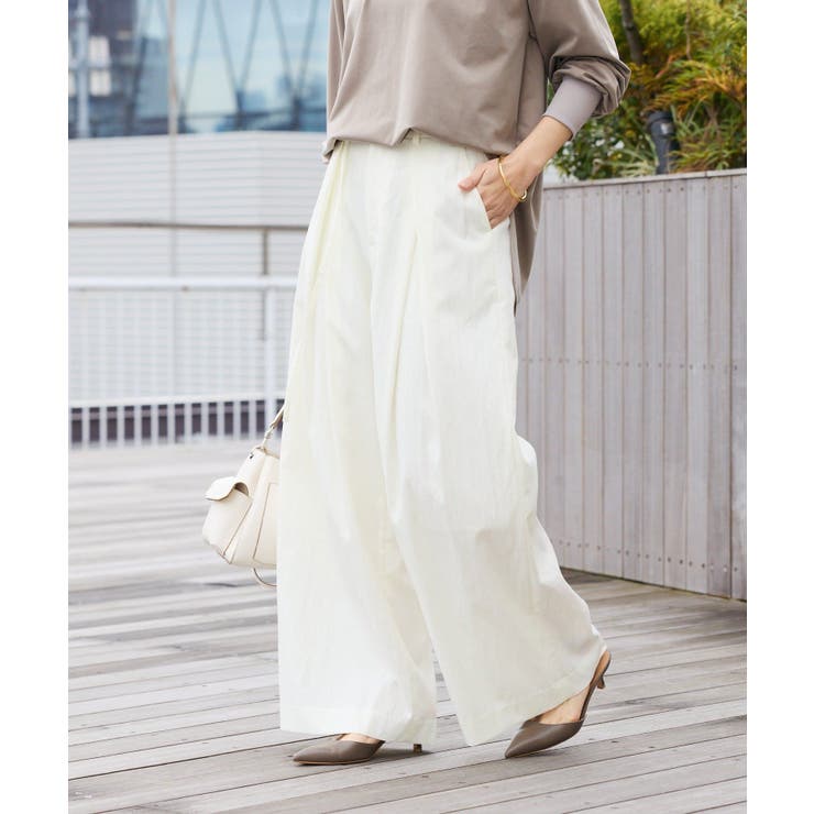 【RIVE DROITE】クロスタックワイドパンツ | PAL GROUP OUTLET | 詳細画像2 