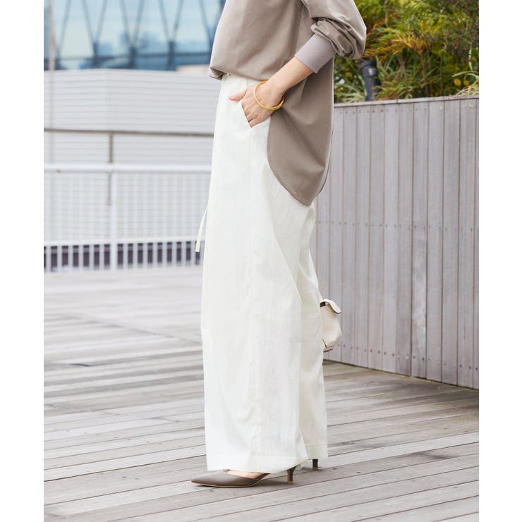 【RIVE DROITE】クロスタックワイドパンツ | PAL GROUP OUTLET | 詳細画像3 