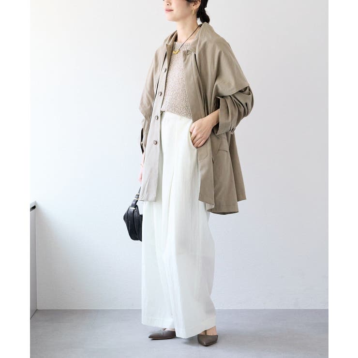 【RIVE DROITE】クロスタックワイドパンツ | PAL GROUP OUTLET | 詳細画像5 