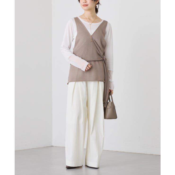 【RIVE DROITE】クロスタックワイドパンツ | PAL GROUP OUTLET | 詳細画像7 