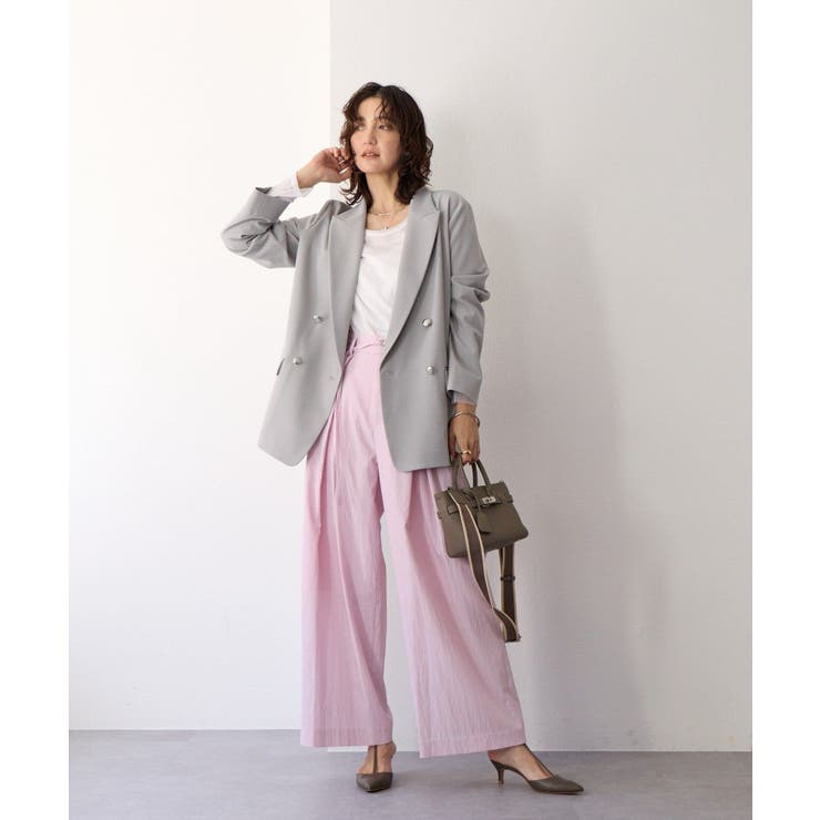 【RIVE DROITE】クロスタックワイドパンツ | PAL GROUP OUTLET | 詳細画像18 