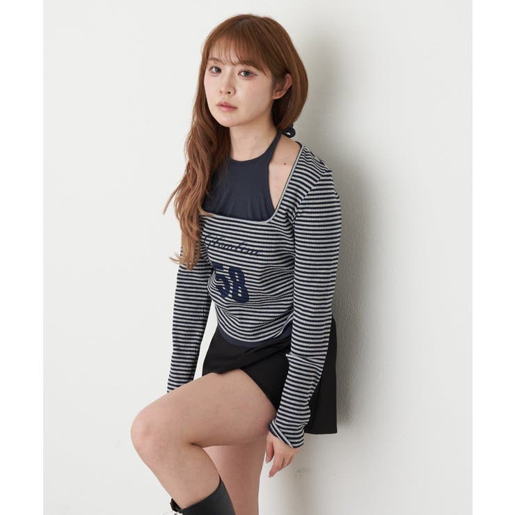 B/LGRY | 【RAY CASSIN】ホルターレイヤードT | PAL GROUP OUTLET