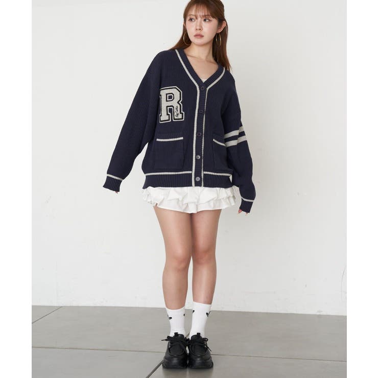 NVY | 【RAY CASSIN】レタードカーディガン | PAL GROUP OUTLET