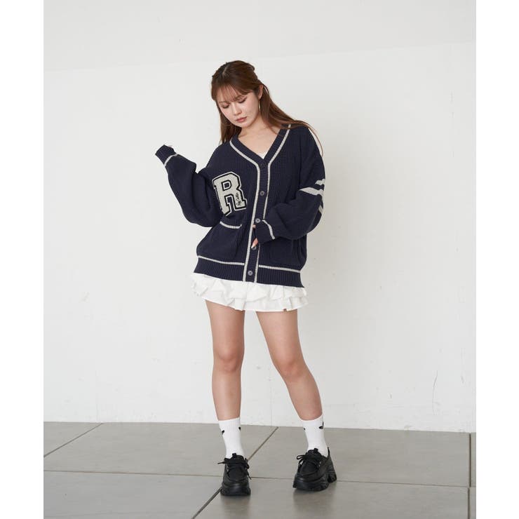 【RAY CASSIN】レタードカーディガン | PAL GROUP OUTLET | 詳細画像3 