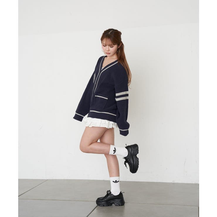 【RAY CASSIN】レタードカーディガン | PAL GROUP OUTLET | 詳細画像4 