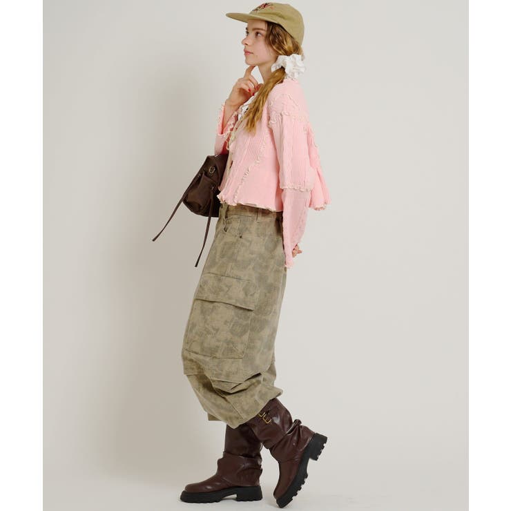 【w closet】new配色メロウケーブルカーディガン | PAL GROUP OUTLET | 詳細画像6 