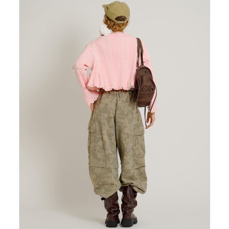 【w closet】new配色メロウケーブルカーディガン | PAL GROUP OUTLET | 詳細画像7 