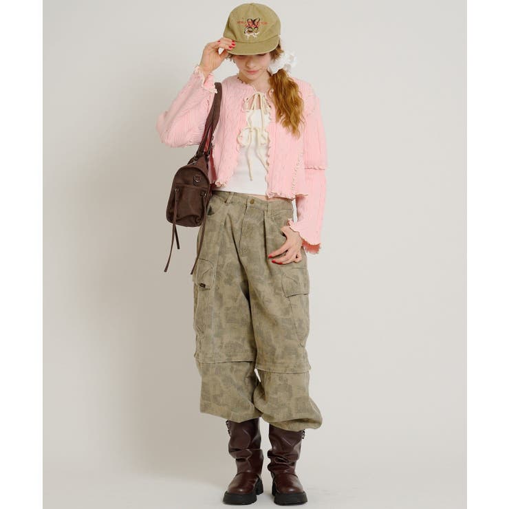 【w closet】new配色メロウケーブルカーディガン | PAL GROUP OUTLET | 詳細画像8 