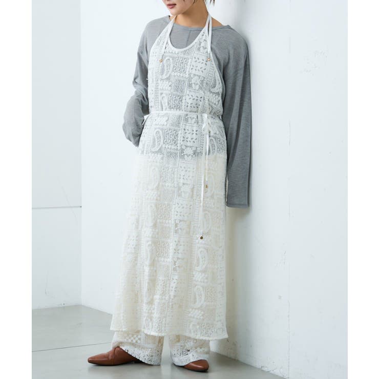 【CIAOPANIC TYPY】【india】レースエプロンワンピース | PAL GROUP OUTLET | 詳細画像1 