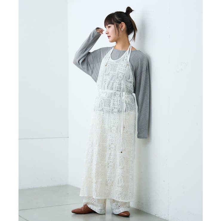【CIAOPANIC TYPY】【india】レースエプロンワンピース | PAL GROUP OUTLET | 詳細画像3 