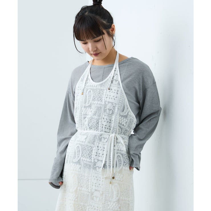 【CIAOPANIC TYPY】【india】レースエプロンワンピース | PAL GROUP OUTLET | 詳細画像6 