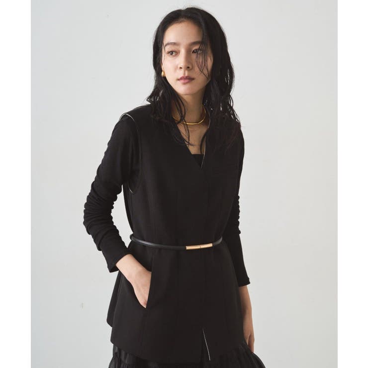 BK | 【Loungedress】ボンディングジレ | PAL GROUP OUTLET