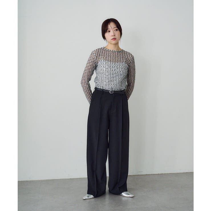 【SHENERY】トロタックワイドパンツ | PAL GROUP OUTLET | 詳細画像1 