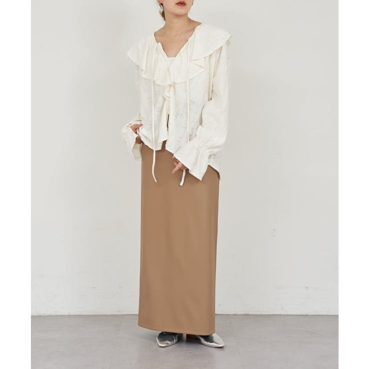 【SHENERY】ニュアンスフリルカラーブラウス | PAL GROUP OUTLET | 詳細画像11 