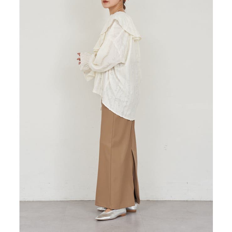 【SHENERY】ニュアンスフリルカラーブラウス | PAL GROUP OUTLET | 詳細画像12 