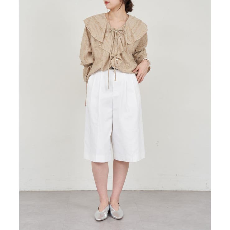 【SHENERY】ニュアンスフリルカラーブラウス | PAL GROUP OUTLET | 詳細画像26 