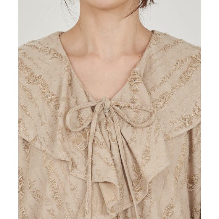 【SHENERY】ニュアンスフリルカラーブラウス | PAL GROUP OUTLET | 詳細画像35 