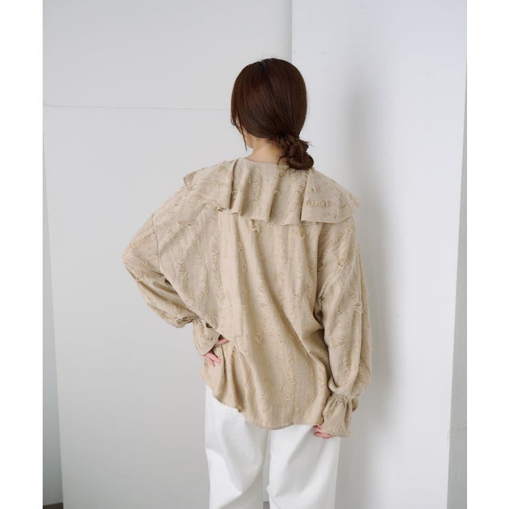 【SHENERY】ニュアンスフリルカラーブラウス | PAL GROUP OUTLET | 詳細画像24 