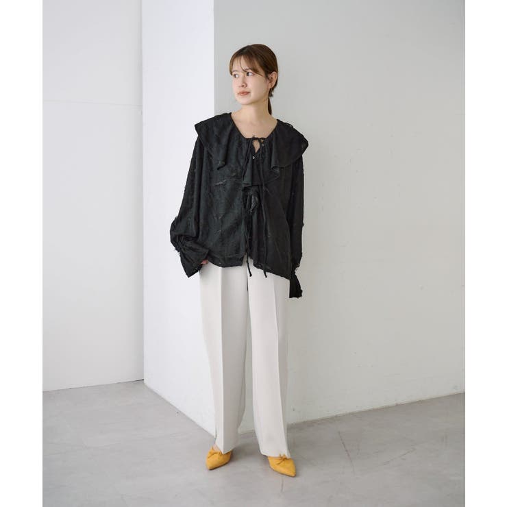 【SHENERY】ニュアンスフリルカラーブラウス | PAL GROUP OUTLET | 詳細画像40 