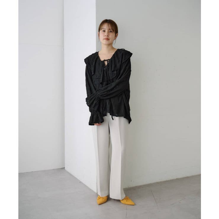 【SHENERY】ニュアンスフリルカラーブラウス | PAL GROUP OUTLET | 詳細画像41 