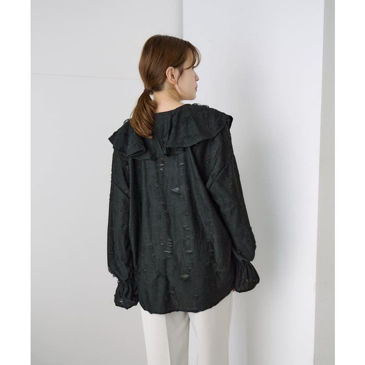 【SHENERY】ニュアンスフリルカラーブラウス | PAL GROUP OUTLET | 詳細画像46 