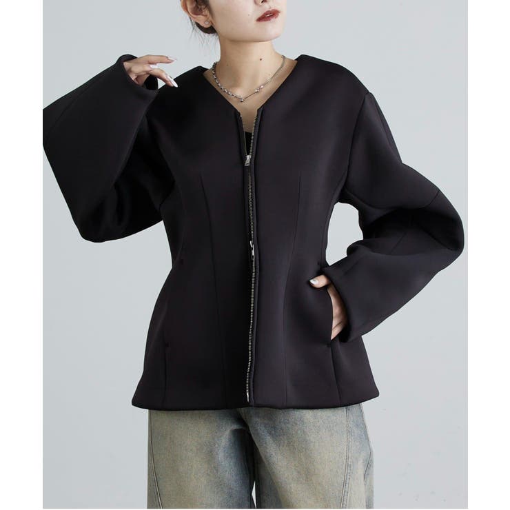 【Lui's】ダンボールシェイプWZIPJKT | PAL GROUP OUTLET | 詳細画像1 