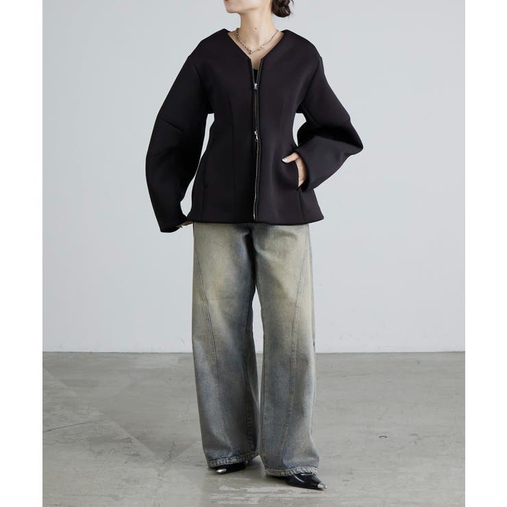 【Lui's】ダンボールシェイプWZIPJKT | PAL GROUP OUTLET | 詳細画像3 
