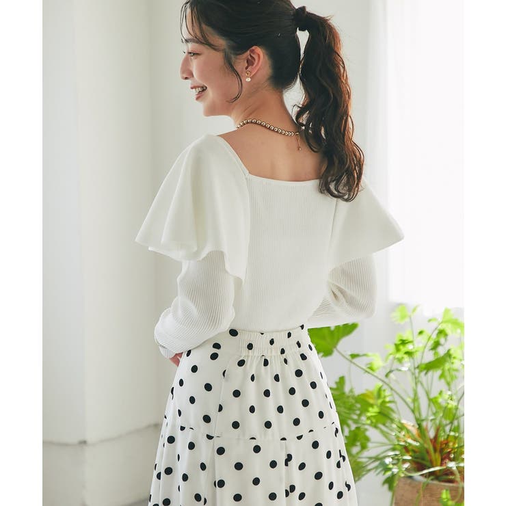 【La boutique BonBon】ラッフルフリルニット | PAL GROUP OUTLET | 詳細画像2 