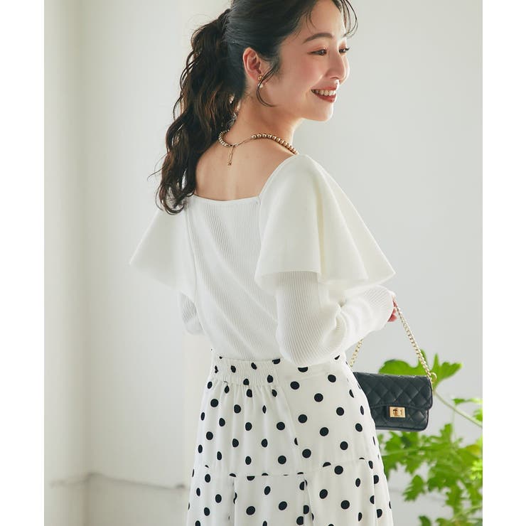 【La boutique BonBon】ラッフルフリルニット | PAL GROUP OUTLET | 詳細画像3 