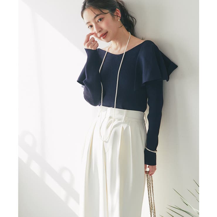 【La boutique BonBon】ラッフルフリルニット | PAL GROUP OUTLET | 詳細画像11 