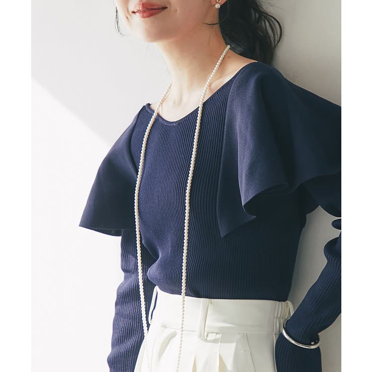 【La boutique BonBon】ラッフルフリルニット | PAL GROUP OUTLET | 詳細画像12 