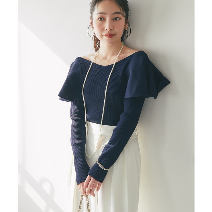 【La boutique BonBon】ラッフルフリルニット | PAL GROUP OUTLET | 詳細画像14 