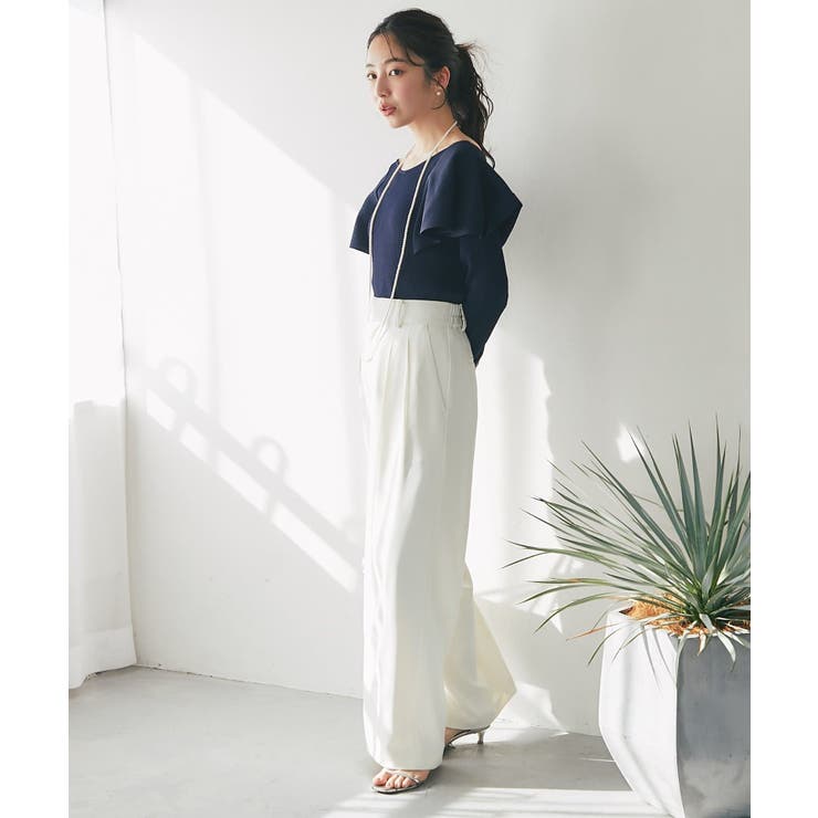 【La boutique BonBon】ラッフルフリルニット | PAL GROUP OUTLET | 詳細画像16 