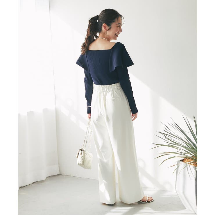 【La boutique BonBon】ラッフルフリルニット | PAL GROUP OUTLET | 詳細画像17 