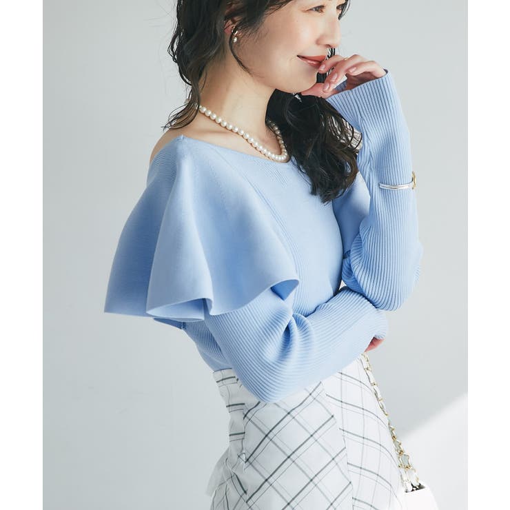 SAX | 【La boutique BonBon】ラッフルフリルニット | PAL GROUP OUTLET